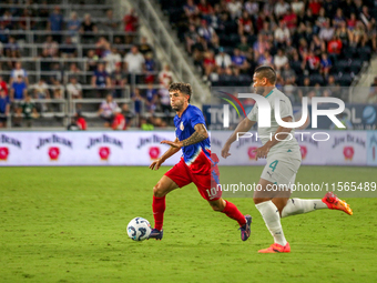 USA's Christian Pulisic is seen during the friendly soccer match between the United States Men's National Team and New Zealand at TQL Stadiu...