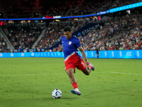 USA's Caleb Wiley is seen during the friendly soccer match between the United States Men's National Team and New Zealand at TQL Stadium in C...