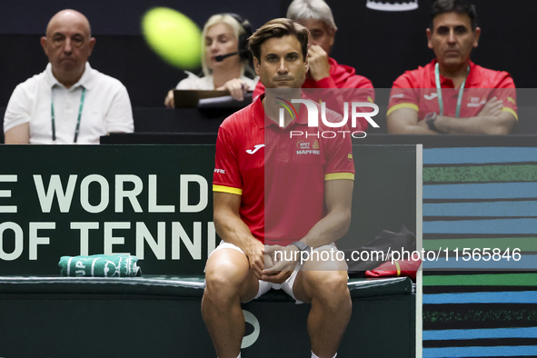 David Ferrer during the Davis Cup match between Czechia and Spain in Czechia, on September 11, 2023. 