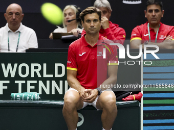 David Ferrer during the Davis Cup match between Czechia and Spain in Czechia, on September 11, 2023. (