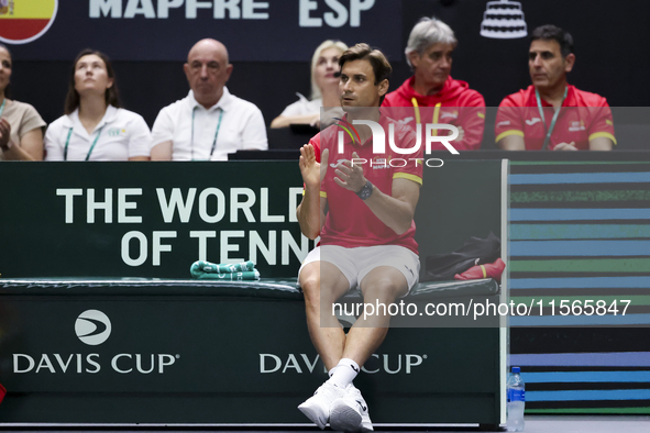 David Ferrer during the Davis Cup match between Czechia and Spain in Czechia, on September 11, 2023. 