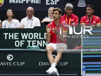 David Ferrer during the Davis Cup match between Czechia and Spain in Czechia, on September 11, 2023. (