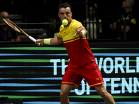 Roberto Bautista during the Davis Cup match between Czechia and Spain in Czechia, on September 11, 2023. (