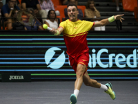 Roberto Bautista during the Davis Cup match between Czechia and Spain in Czechia, on September 11, 2023. (