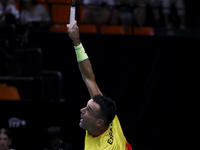 Roberto Bautista during the Davis Cup match between Czechia and Spain in Czechia, on September 11, 2023. (