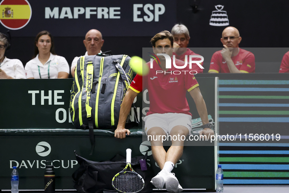 David Ferrer during the Davis Cup match between Czechia and Spain in Czechia, on September 11, 2023. 