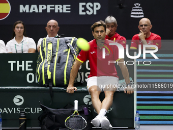 David Ferrer during the Davis Cup match between Czechia and Spain in Czechia, on September 11, 2023. (