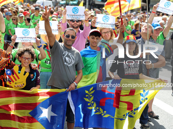 The National Day of Catalonia demonstration records the participation of 70,000 people, the lowest number since the beginning of the Catalan...