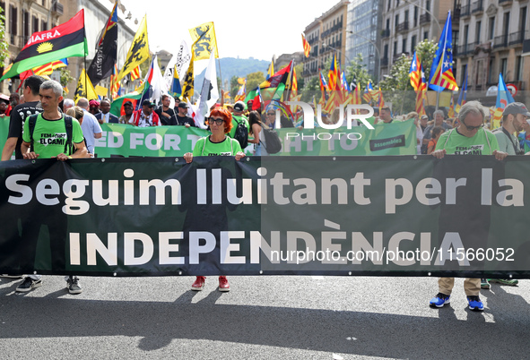 The National Day of Catalonia demonstration records the participation of 70,000 people, the lowest number since the beginning of the Catalan...