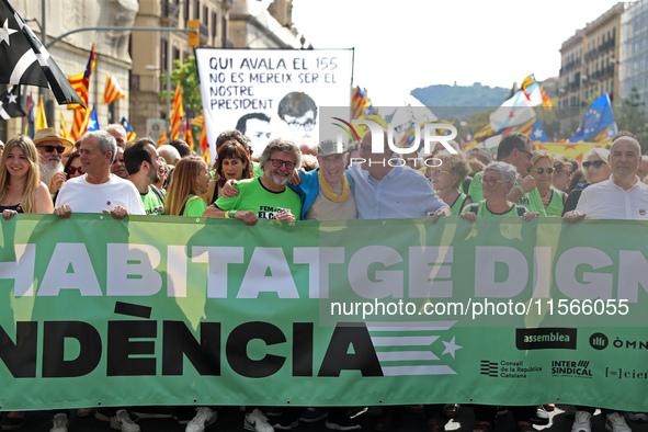 The National Day of Catalonia demonstration records the participation of 70,000 people, the lowest number since the beginning of the Catalan...