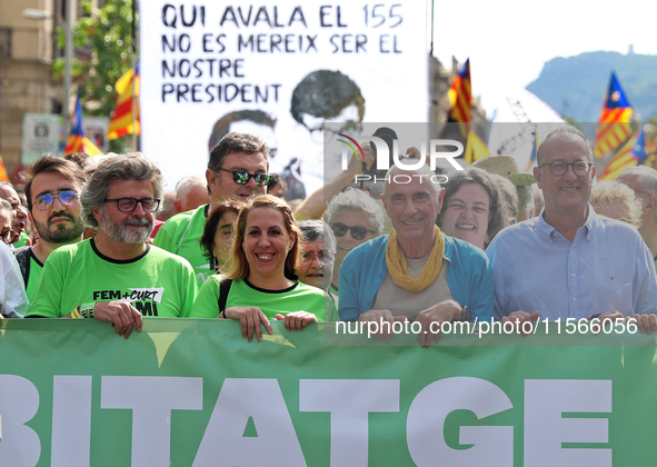 The National Day of Catalonia demonstration records the participation of 70,000 people, the lowest number since the beginning of the Catalan...