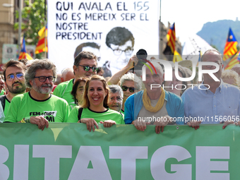 The National Day of Catalonia demonstration records the participation of 70,000 people, the lowest number since the beginning of the Catalan...