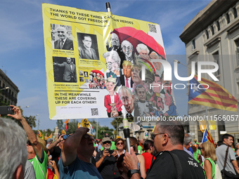 The National Day of Catalonia demonstration records the participation of 70,000 people, the lowest number since the beginning of the Catalan...