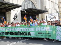 The National Day of Catalonia demonstration records the participation of 70,000 people, the lowest number since the beginning of the Catalan...