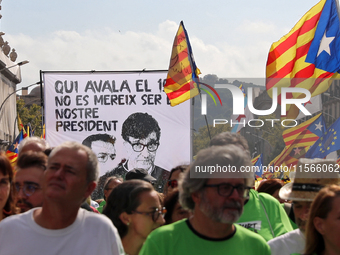 The National Day of Catalonia demonstration records the participation of 70,000 people, the lowest number since the beginning of the Catalan...