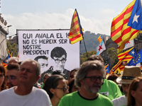 The National Day of Catalonia demonstration records the participation of 70,000 people, the lowest number since the beginning of the Catalan...