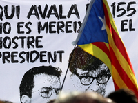 The National Day of Catalonia demonstration records the participation of 70,000 people, the lowest number since the beginning of the Catalan...