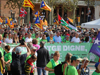 The National Day of Catalonia demonstration records the participation of 70,000 people, the lowest number since the beginning of the Catalan...