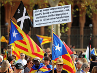 The National Day of Catalonia demonstration records the participation of 70,000 people, the lowest number since the beginning of the Catalan...