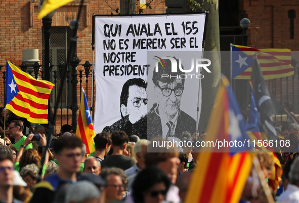 The National Day of Catalonia demonstration records the participation of 70,000 people, the lowest number since the beginning of the Catalan...