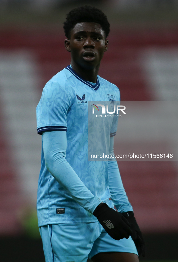 Athletic Club Bilbao's Elijah Izobodo during the Premier League International Cup Group B match between Sunderland and Athletic Club De Bilb...