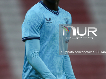 Athletic Club Bilbao's Elijah Izobodo during the Premier League International Cup Group B match between Sunderland and Athletic Club De Bilb...