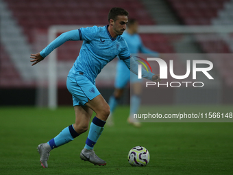 Athletic Club Bilbao's Eneko Aguilar during the Premier League International Cup Group B match between Sunderland and Athletic Club De Bilba...