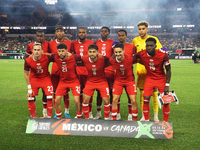 Team Canada poses before the international friendly match between Mexico and Canada at AT&T Stadium in Mexico City, Mexico, on September 10,...