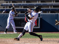 The Yolo High Wheelers (14) beat the Oakland Ballers (4) in game 1 (round 1) of the Pioneer Baseball League's playoffs in Davis, Calif., on...