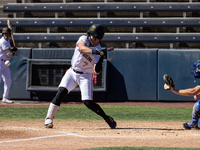 The Yolo High Wheelers (14) beat the Oakland Ballers (4) in game 1 (round 1) of the Pioneer Baseball League's playoffs in Davis, Calif., on...