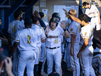 The Yolo High Wheelers (14) beat the Oakland Ballers (4) in game 1 (round 1) of the Pioneer Baseball League's playoffs in Davis, Calif., on...