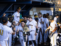 The Yolo High Wheelers (14) beat the Oakland Ballers (4) in game 1 (round 1) of the Pioneer Baseball League's playoffs in Davis, Calif., on...