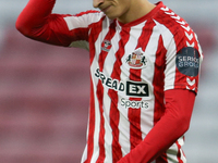 Sunderland's Nazariy Rusyn shows dejection during the Premier League International Cup Group B match between Sunderland and Athletic Club De...