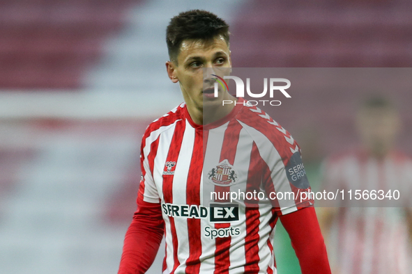 Sunderland's Nazariy Rusyn during the Premier League International Cup Group B match between Sunderland and Athletic Club De Bilbao at the S...