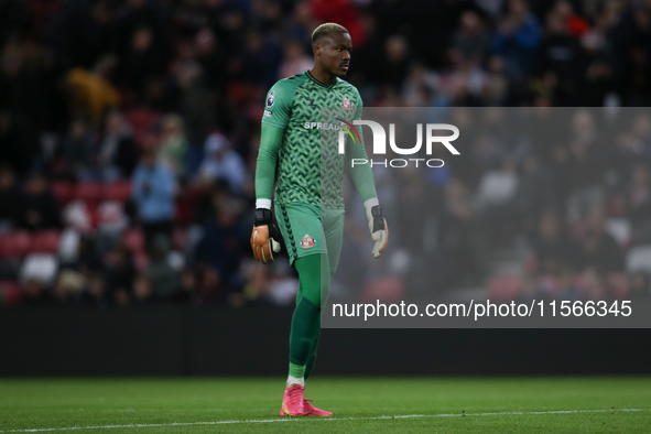 Sunderland goalkeeper Blondy Nan Noukeu during the Premier League International Cup Group B match between Sunderland and Athletic Club De Bi...