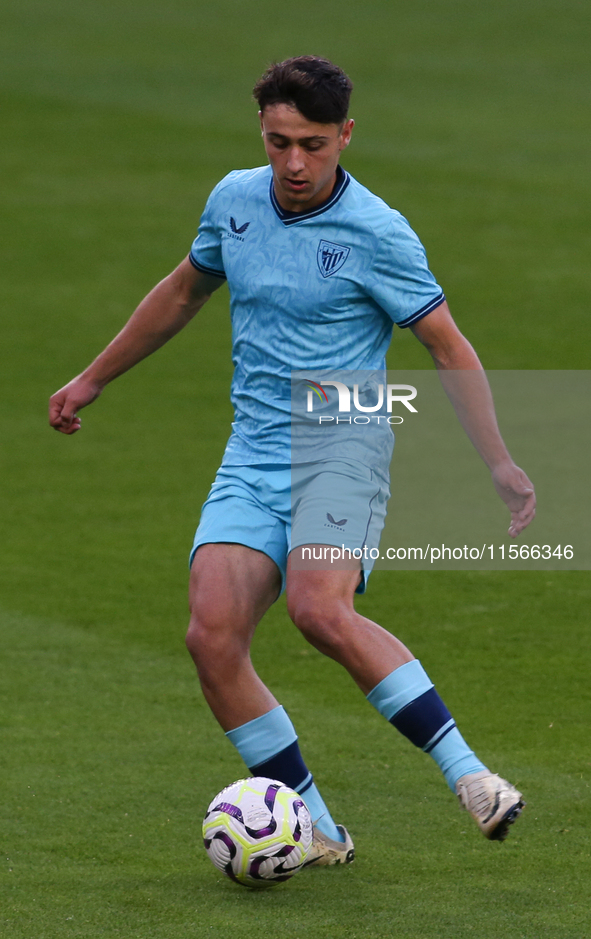 David Osipov of Athletic Club Bilbao during the Premier League International Cup Group B match between Sunderland and Athletic Club Bilbao a...