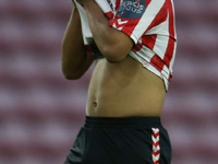 Jewison Bennette of Sunderland shows dejection during the Premier League International Cup Group B match between Sunderland and Athletic Clu...