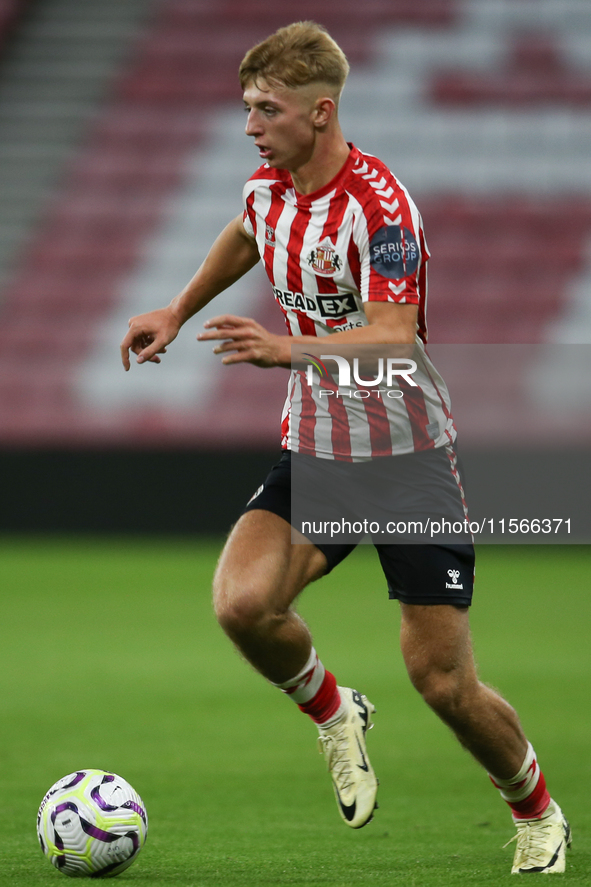 Sunderland's Tom Watson during the Premier League International Cup Group B match between Sunderland and Athletic Club De Bilbao at the Stad...