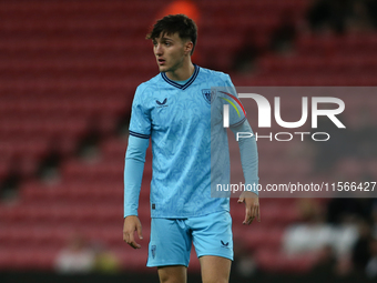 Athletic Club Bilbao's Javier Elias during the Premier League International Cup Group B match between Sunderland and Athletic Club De Bilbao...