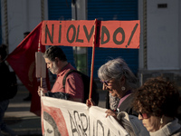 People march through the streets of Valparaiso, Chile, on September 11, 2024, in commemoration of the 51st anniversary of the coup. (