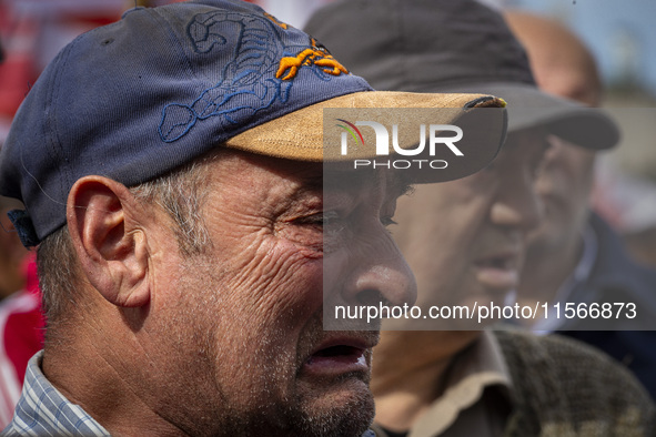 Protesters, including retirees and families, gather outside Argentina's National Congress following President Javier Milei's veto of the Mob...