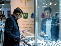 Visitors and exhibitors attend the 70th gems and jewelry fair in Bangkok, Thailand. The trade show is one of the most important events of it...