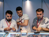 Visitors and exhibitors attend the 70th gems and jewelry fair in Bangkok, Thailand. The trade show is one of the most important events of it...