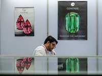 Visitors and exhibitors attend the 70th gems and jewelry fair in Bangkok, Thailand. The trade show is one of the most important events of it...