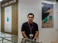 Visitors and exhibitors attend the 70th gems and jewelry fair in Bangkok, Thailand. The trade show is one of the most important events of it...