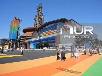 Visitors visit Shougang Park at the 2024 China Beijing International Fair for Trade in Services (CIFTIS) in Beijing, China, on September 12,...