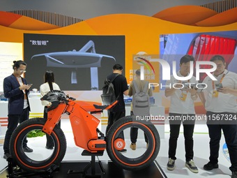 Visitors visit the 2024 China Beijing International Fair for Trade in Services (CIFTIS) in Beijing, China, on September 12, 2024. (