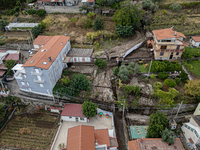 A massive mudslide from Mount Pendolo causes fear among residents of Gragnano in Naples on Wednesday evening. The landslide encroaches on th...