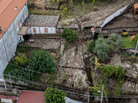 A massive mudslide from Mount Pendolo causes fear among residents of Gragnano in Naples on Wednesday evening. The landslide encroaches on th...