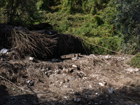 A massive mudslide from Mount Pendolo causes fear among residents of Gragnano in Naples on Wednesday evening. The landslide encroaches on th...